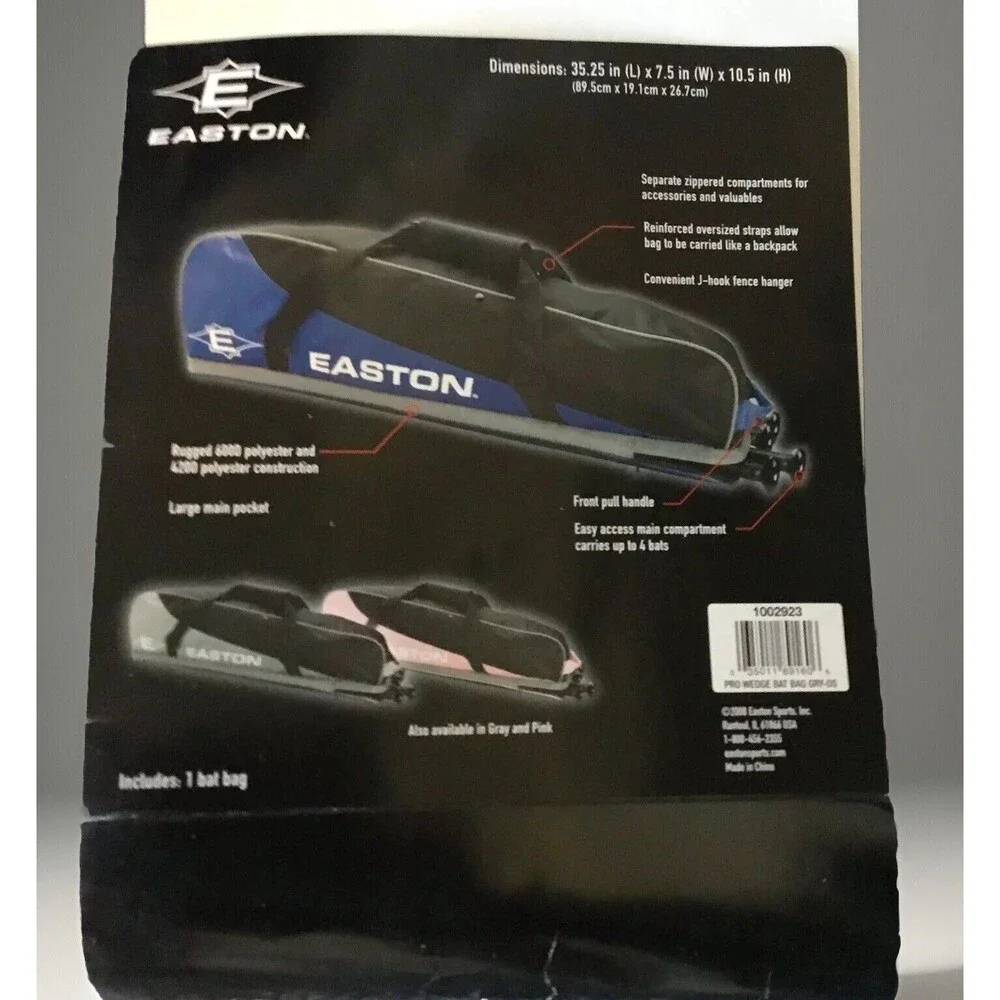 Easton Pro Wedge Baseball/Softball Equipment Bat Large Bag Black